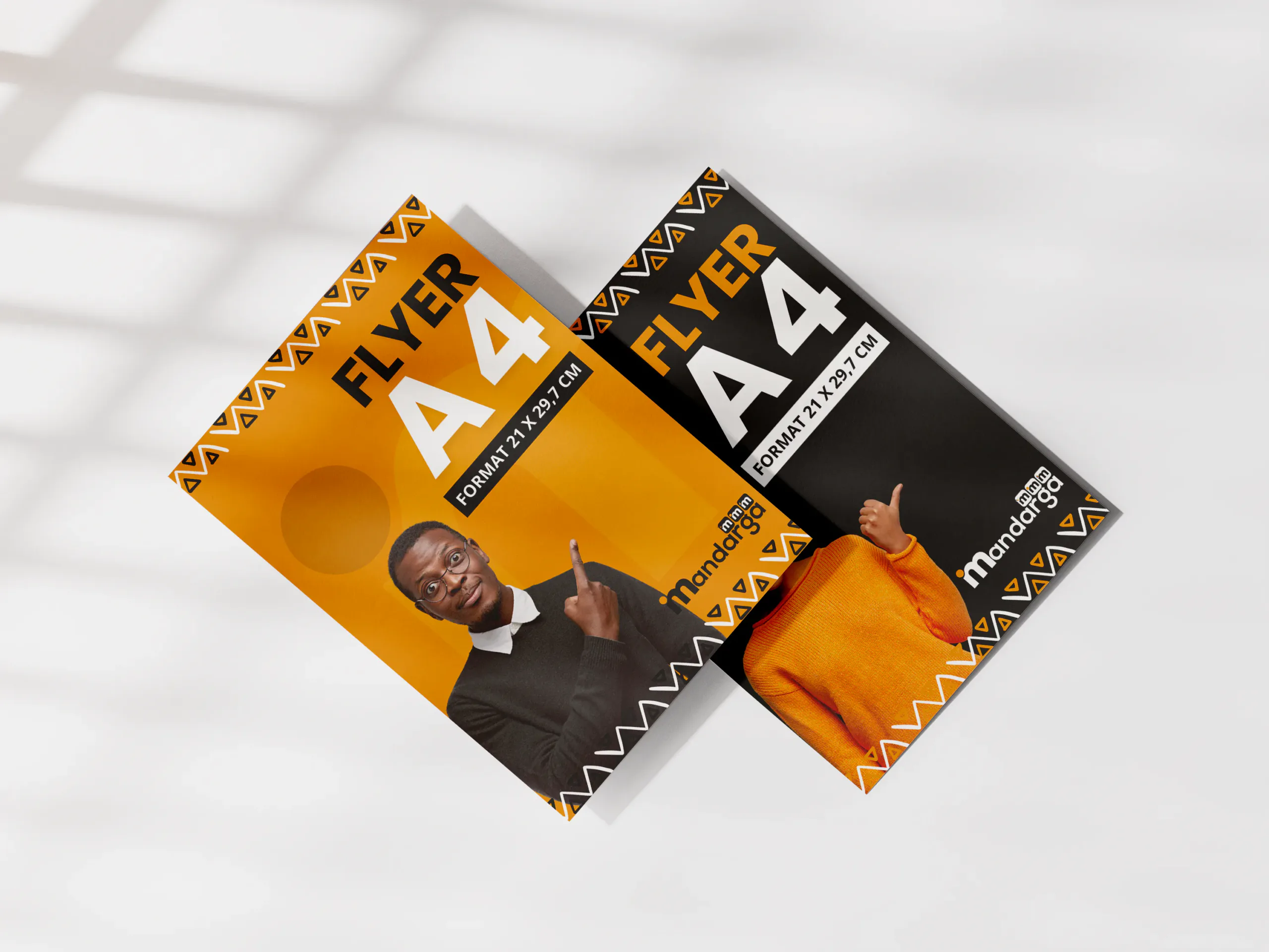 Flyer A4 21x29,7 cm - Recto verso 250g - 350g