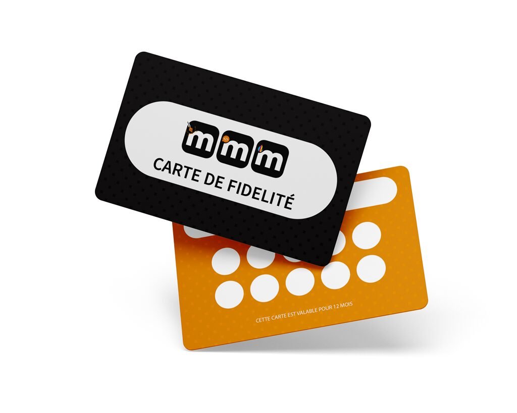Carte de fidélité Standard coins arrondis (8,5 x 5,4cm) 350g