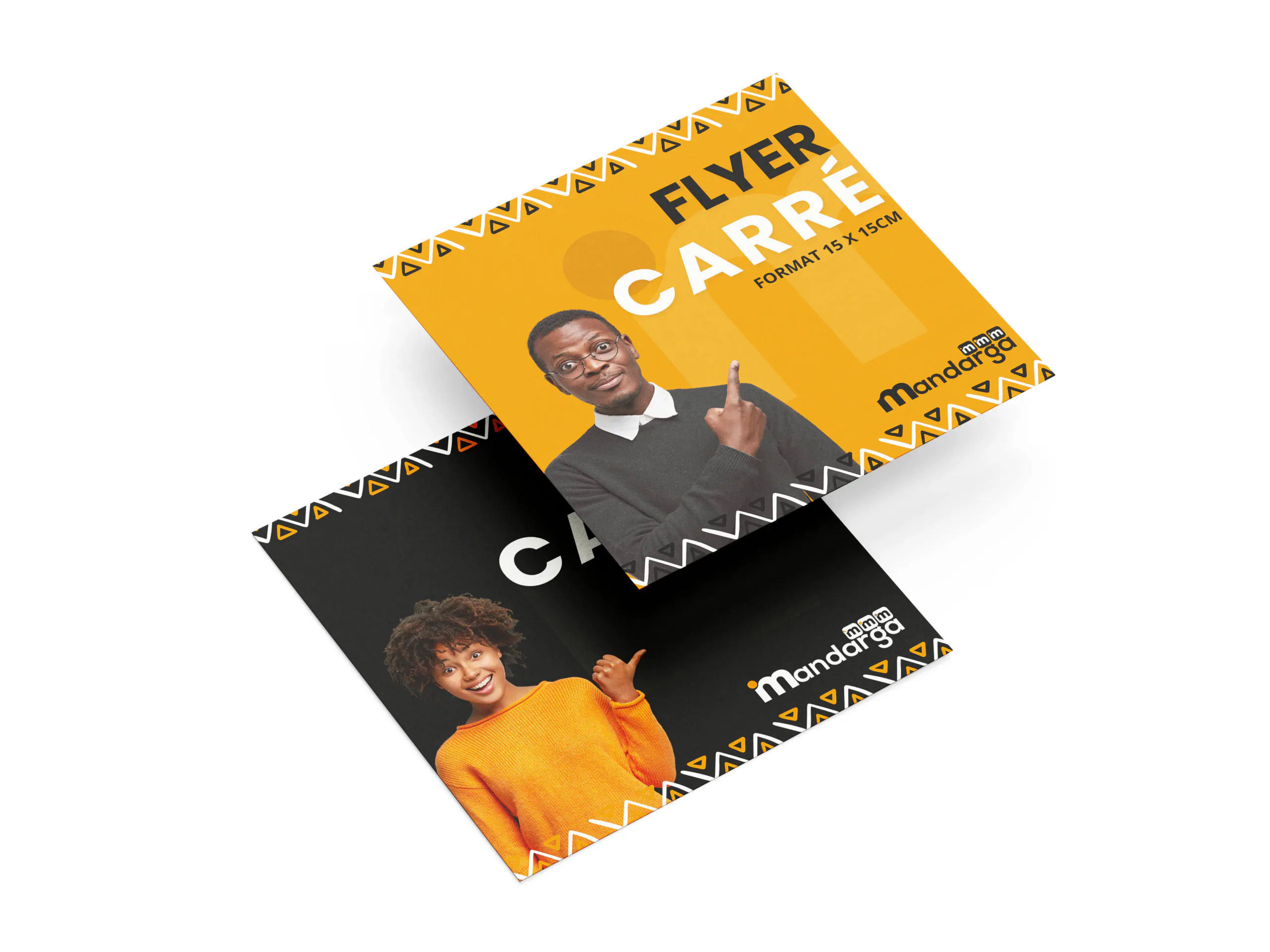 Flyer carré (15×15 cm) - Recto verso 250g - 350g