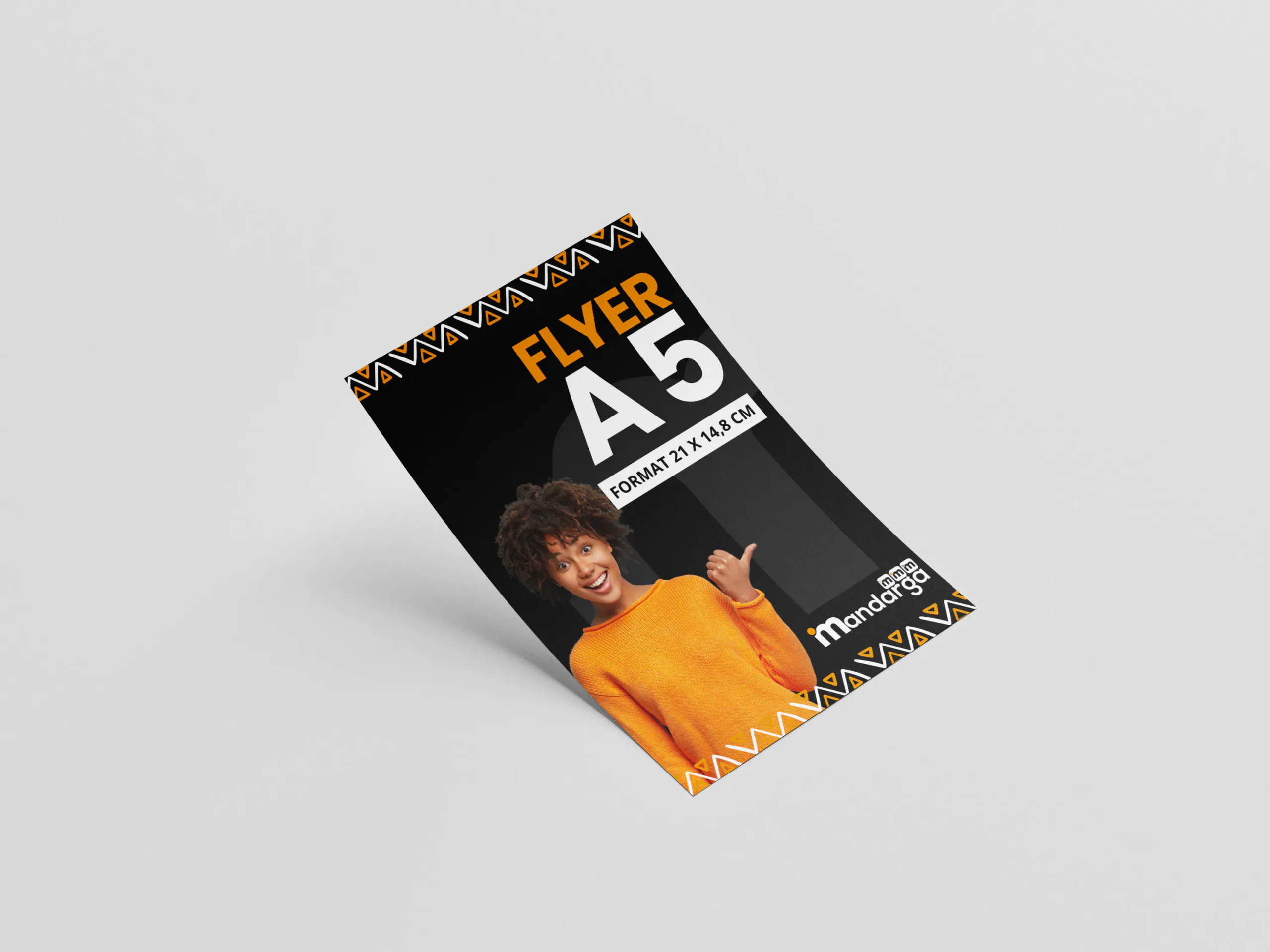 Flyer A5 14,8 × 21 cm - Recto simple 135g - 170g
