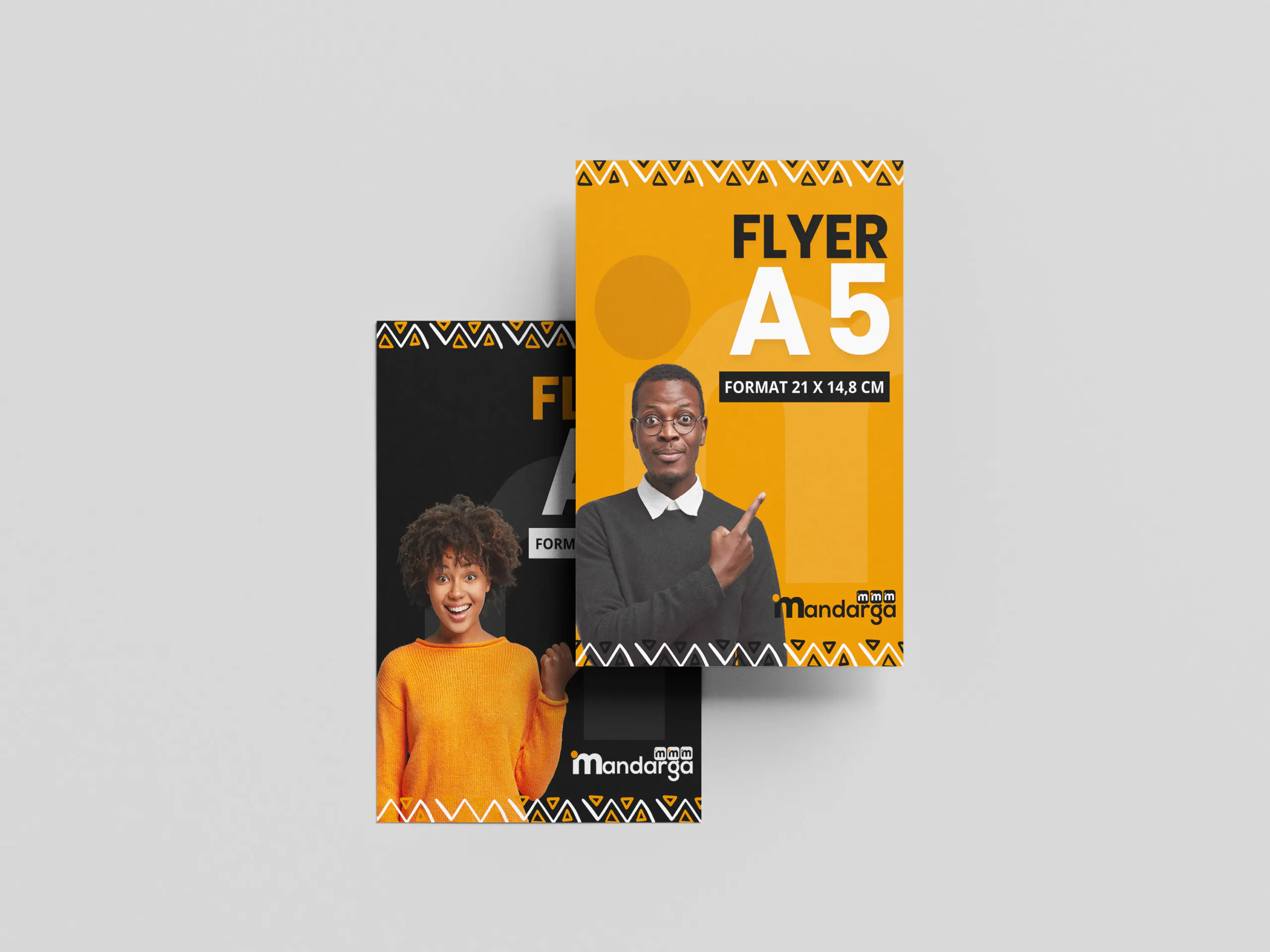 Flyer A5 14,8 × 21 cm - Recto verso 250g - 350g
